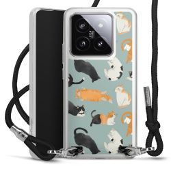 New Carry Case Transparent Stoff schwarz/silber