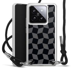 New Carry Case Transparent Stoff schwarz/silber