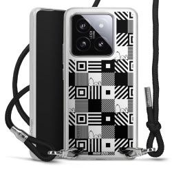 New Carry Case Transparent Stoff schwarz/silber