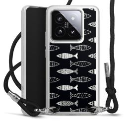 New Carry Case Transparent Stoff schwarz/silber