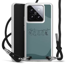 New Carry Case Transparent Stoff schwarz/silber