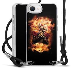 New Carry Case Transparent Stoff schwarz/silber