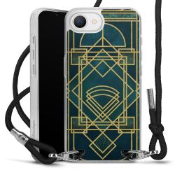 New Carry Case Transparent Stoff schwarz/silber