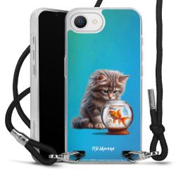 New Carry Case Transparent Stoff schwarz/silber