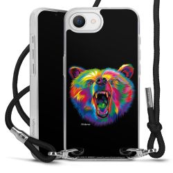 New Carry Case Transparent Stoff schwarz/silber