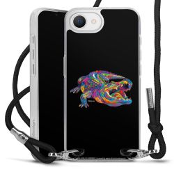 New Carry Case Transparent Stoff schwarz/silber