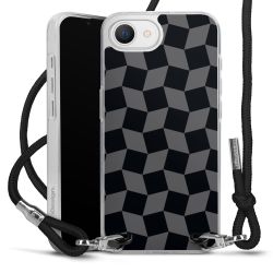 New Carry Case Transparent Stoff schwarz/silber