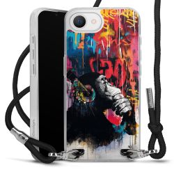 New Carry Case Transparent Stoff schwarz/silber