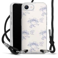 New Carry Case Transparent Stoff schwarz/silber