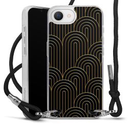 New Carry Case Transparent Stoff schwarz/silber