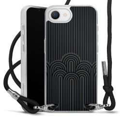 New Carry Case Transparent Stoff schwarz/silber