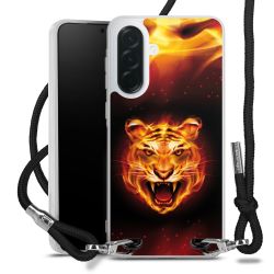 New Carry Case Transparent Stoff schwarz/silber