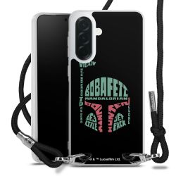 New Carry Case Transparent Stoff schwarz/silber