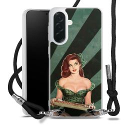 New Carry Case Transparent Stoff schwarz/silber