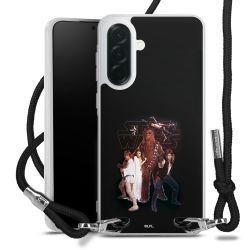 New Carry Case Transparent Stoff schwarz/silber