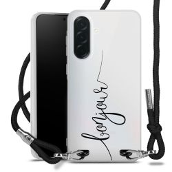 New Carry Case Transparent Stoff schwarz/silber