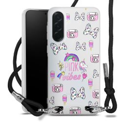 New Carry Case Transparent Stoff schwarz/silber