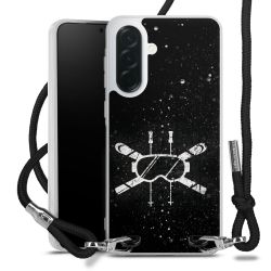 New Carry Case Transparent Stoff schwarz/silber