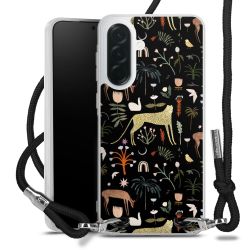 New Carry Case Transparent Stoff schwarz/silber