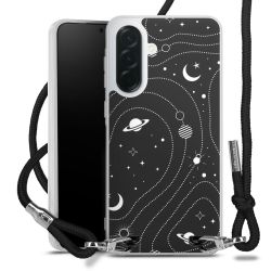 New Carry Case Transparent Stoff schwarz/silber