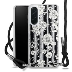 New Carry Case Transparent Stoff schwarz/silber