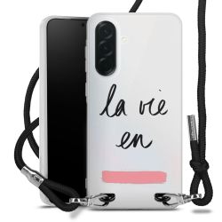 New Carry Case Transparent Stoff schwarz/silber