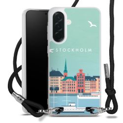 New Carry Case Transparent Stoff schwarz/silber