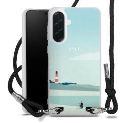 New Carry Case Transparent Stoff schwarz/silber