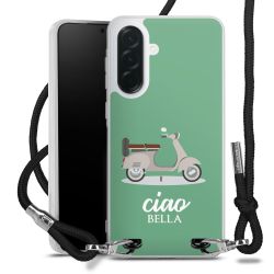 New Carry Case Transparent Stoff schwarz/silber