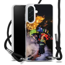 New Carry Case Transparent Stoff schwarz/silber