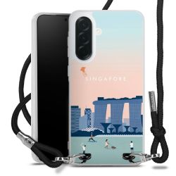 New Carry Case Transparent Stoff schwarz/silber