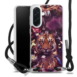 New Carry Case Transparent Stoff schwarz/silber