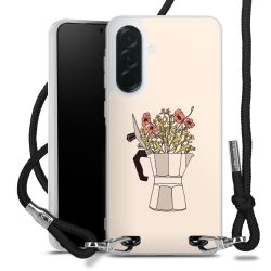 New Carry Case Transparent Stoff schwarz/silber