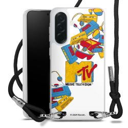 New Carry Case Transparent Stoff schwarz/silber