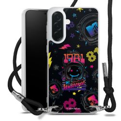 New Carry Case Transparent Stoff schwarz/silber