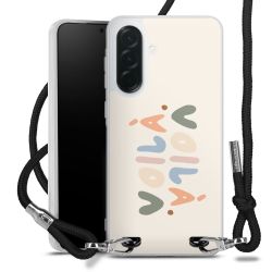 New Carry Case Transparent Stoff schwarz/silber