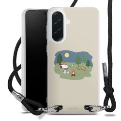 New Carry Case Transparent Stoff schwarz/silber