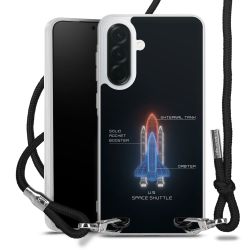 New Carry Case Transparent Stoff schwarz/silber