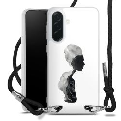 New Carry Case Transparent Stoff schwarz/silber