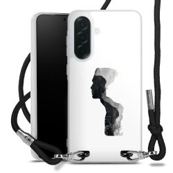 New Carry Case Transparent Stoff schwarz/silber