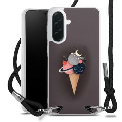 New Carry Case Transparent Stoff schwarz/silber