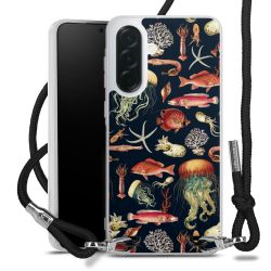 New Carry Case Transparent Stoff schwarz/silber