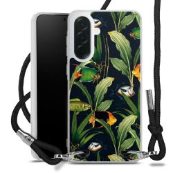 New Carry Case Transparent Stoff schwarz/silber