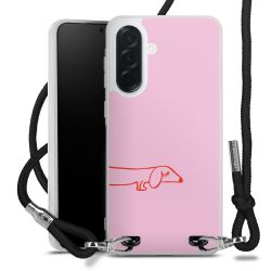 New Carry Case Transparent Stoff schwarz/silber