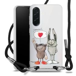 New Carry Case Transparent Stoff schwarz/silber