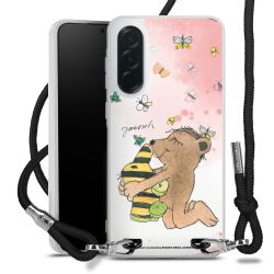 New Carry Case Transparent Stoff schwarz/silber