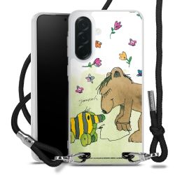 New Carry Case Transparent Stoff schwarz/silber