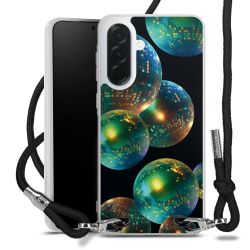 New Carry Case Transparent Stoff schwarz/silber