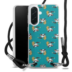 New Carry Case Transparent Stoff schwarz/silber