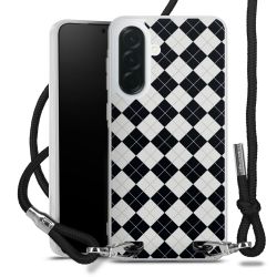 New Carry Case Transparent Stoff schwarz/silber